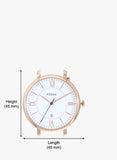 Jacqueline Es3988 Pink/White Analog Watch